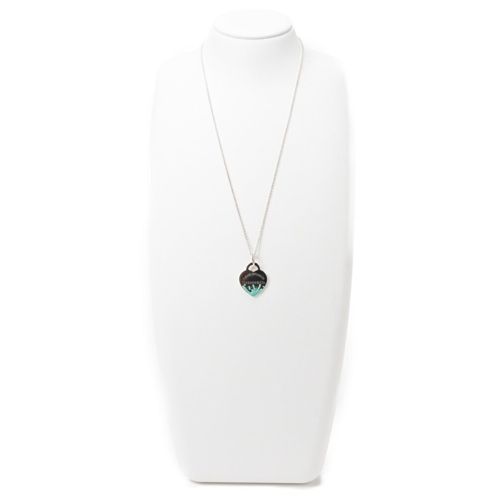 TIFFANY Authentic Blue Heart Necklace - Picture 2 of 8